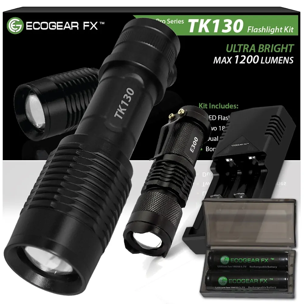 TK130 Complete LED Flashlight Kit